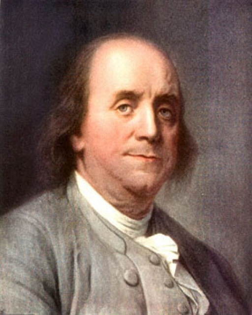 America's own rich tradition of historical ghosts begins with one of its most illustrious founding fathers: Benjamin Franklin. Beginning in the late 19th century, Franklin's ghost was seen near the library of the American Philosophical Society in Philadelphia, Pennsylvania; some reports held that the statue of Franklin in front of the society comes to life and dances in the streets.