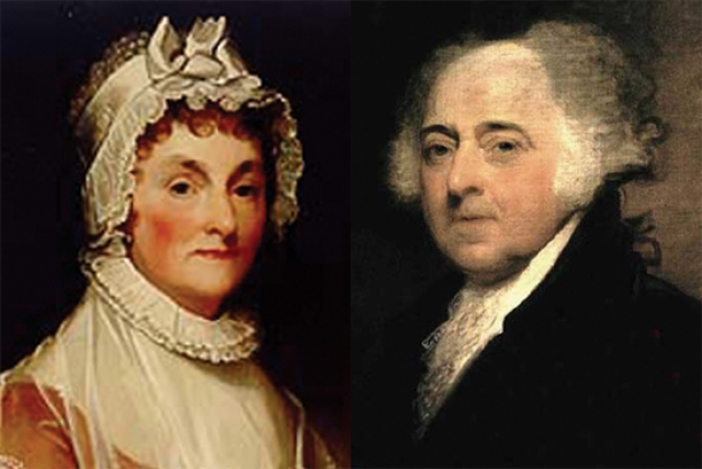 President John Adams and his wife, Abigail, were the first occupants of the White House. During Adams' presidency (1797-1801), the capital moved from Philadelphia to Washington, a struggling hamlet built mostly in a swamp. Pennsylvania Avenue was unpaved, and frequent rains turned it into a quagmire. Although the White House itself was only half finished, Mrs. Adams cheerfully tolerated the noise and confusion of workmen coming and going. She was as fond of pomp and ceremony as Martha Washington had been, and, in spite of the inconveniences, held memorable receptions and dinner parties. Indeed, her invitations were highly coveted. But one immediate problem presented itself-where to hang the family wash. The White House was inadequately heated, and a number of rooms were cold and damp. Mrs. Adams finally decided that the East Room was the warmest and driest place in her august home, and that's where the clothesline was strung. The first lady has never forgotten. The ghost of Abigail Adams is seen hurrying toward the East Room, with arms out stretched at if carrying a load of laundry. She can be recognized by the cap and lace shawl she favored in life.
Although Abigail Adams is the