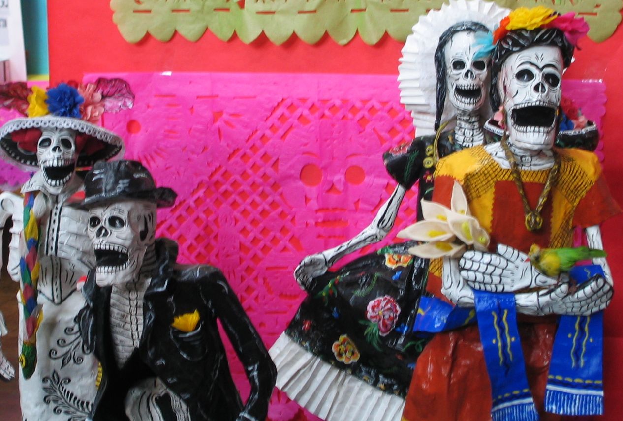 Halloween Fun Fact: Mexico celebrates the Days of the Dead (Días de los Muertos) on the Christian holidays All Saints’ Day (November 1) and All Souls’ Day (November 2) instead of Halloween. The townspeople dress up like ghouls and parade down the street.