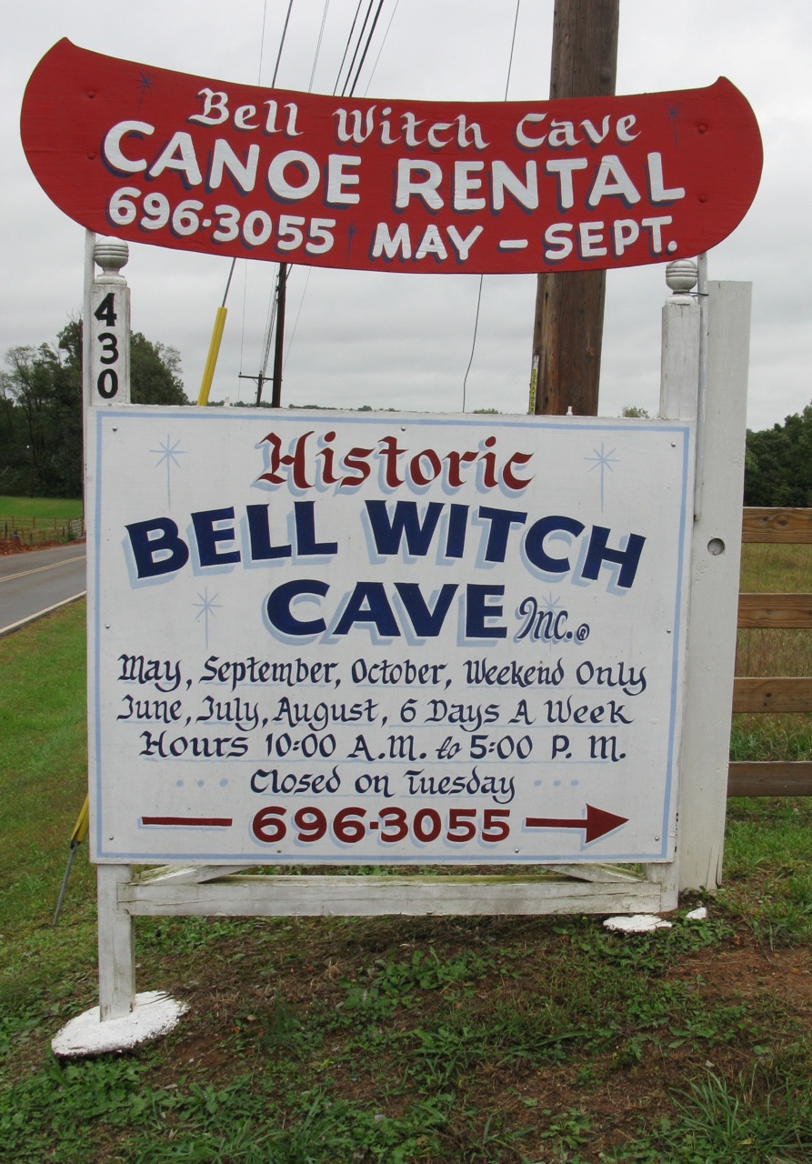 Halloween Fun Fact: The Bell Witch Cave is one of the most active haunted spots in America according to American Ghost Society.