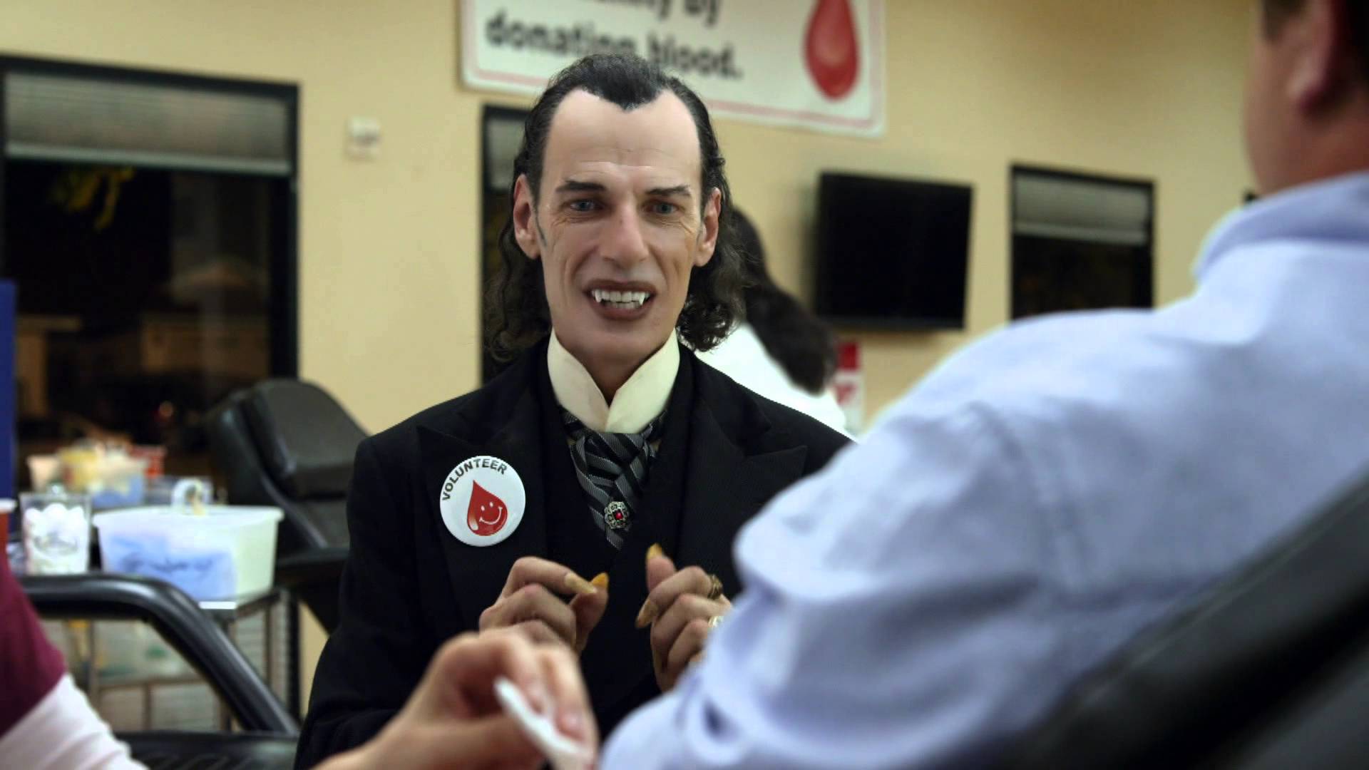 Halloween Fun Fact: Vampires are mythical beings who defy death by sucking the blood of humans.